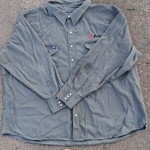 Gray Button-Up Shirt